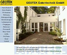 GEOTEK Website Stand 2004